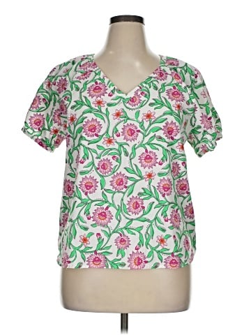 J.Crew Factory Store Short Sleeve Blouse (view 1)