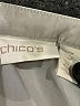 Chico's 100% Polyester Metallic Silver 3/4 Sleeve Blouse Size XL - photo 7