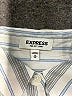 Express Stripes Silver Long Sleeve Blouse Size M - photo 7