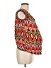 Due Time Maternity Red Sleeveless Blouse Size M - photo 4