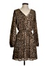 Express Outlet 100% Polyester Animal Print Brown Casual Dress Size S - photo 1