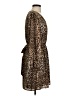 Express Outlet 100% Polyester Animal Print Brown Casual Dress Size S - photo 4
