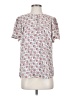 Ann Taylor Paisley White Short Sleeve Blouse Size S - photo 1