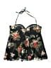 Kona Sol Floral Black Swimsuit Top Size XL - photo 1