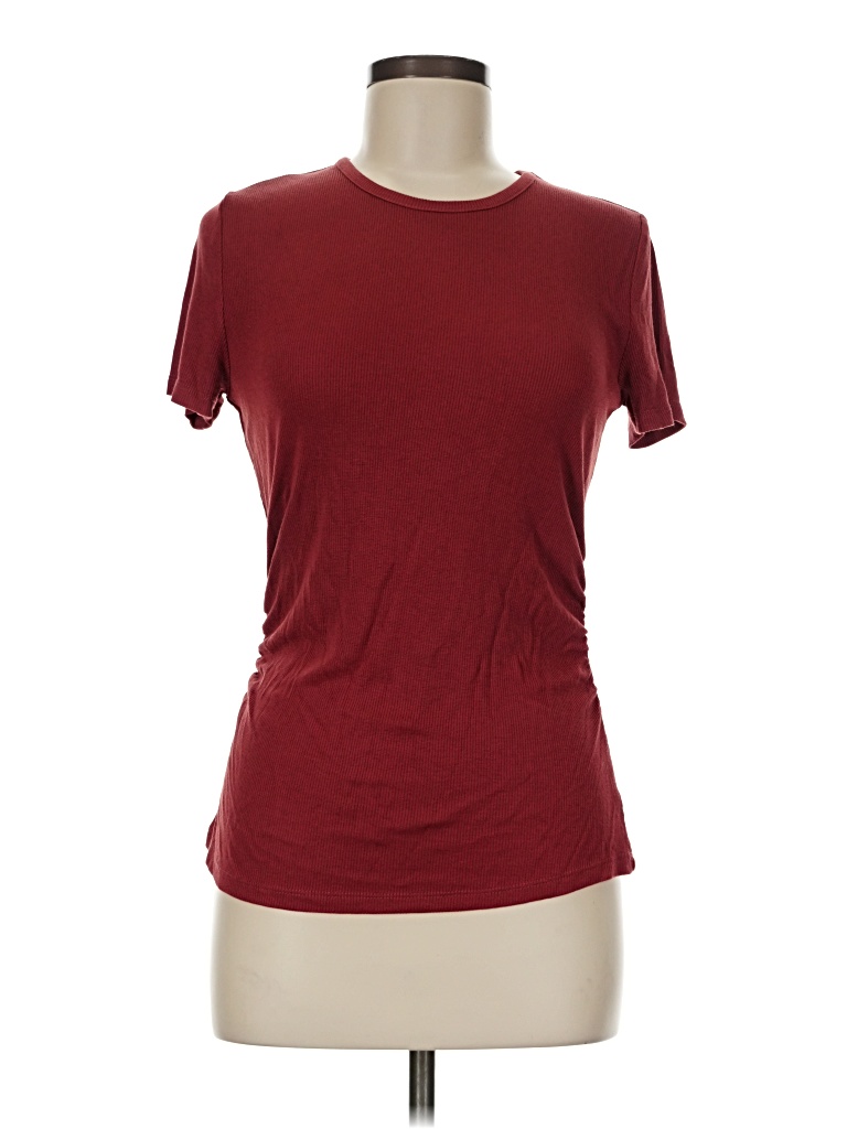 Pre-owned Threads 4 Thought Short Sleeve T-shirt In Burgundy