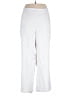 Catherines Solid White Casual Pants Size 1X - photo 1