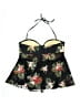 Kona Sol Floral Black Swimsuit Top Size XL - photo 2