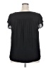Torrid 100% Polyester Black Short Sleeve Blouse Size 2X Plus (2) - photo 2