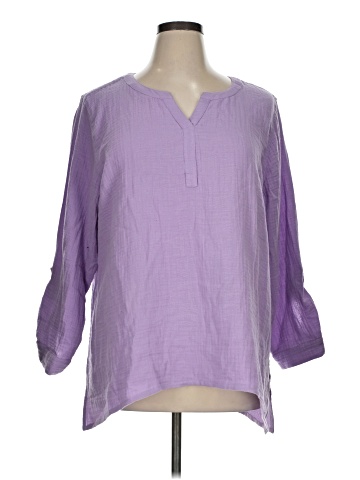 Susan Graver Long Sleeve Blouse (view 1)