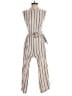 Calvin Klein Stripes Ivory Jumpsuit Size 2 - photo 1