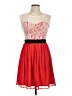 Mystic 100% Polyester Red Cocktail Dress Size L - photo 1