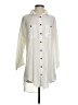 Unbranded 100% Viscose Ivory 3/4 Sleeve Button-Down Shirt Size S - photo 1