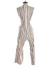 Calvin Klein Stripes Ivory Jumpsuit Size 2 - photo 2