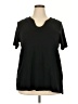 Rafaella 100% Cotton Black Short Sleeve Top Size 2X - photo 1