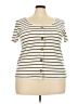 Torrid Ivory Short Sleeve Top Size 3X Plus (3) - photo 1