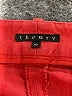 Theory Solid Red Shorts Size 10 - photo 3