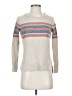 Toad & Co 100% Merino Extra Fine Wool Stripes Silver Wool Pullover Sweater Size XS - photo 1