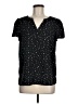 Hilary Radley 100% Polyester Stars Black Short Sleeve Blouse Size M - photo 1