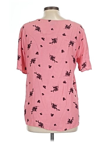 Something Navy Short Sleeve Blouse (view 2)
