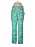 Carlisle Print Teal Casual Pants Size 10 - photo 1