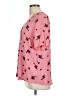 Something Navy 100% Viscose Floral Pink Short Sleeve Blouse Size L - photo 5