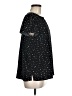 Hilary Radley 100% Polyester Stars Black Short Sleeve Blouse Size M - photo 4