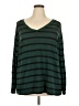 24/7 Maurices Stripes Green Pullover Sweater Size 20 (2) - photo 1