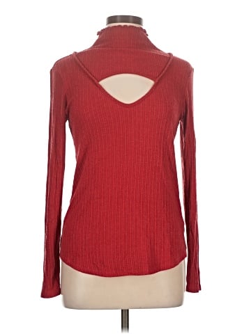 Red Haute Long Sleeve Top (view 1)