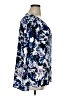Express 100% Polyester Blue 3/4 Sleeve Blouse Size XL - photo 4