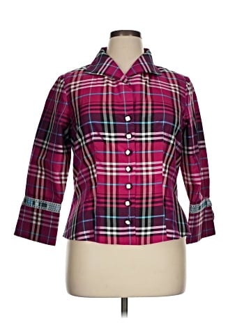 Marisa Baratelli 3/4 Sleeve Silk Top (view 1)