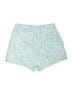 Paper Crane 100% Polyester Tweed Blue Shorts Size S - photo 2
