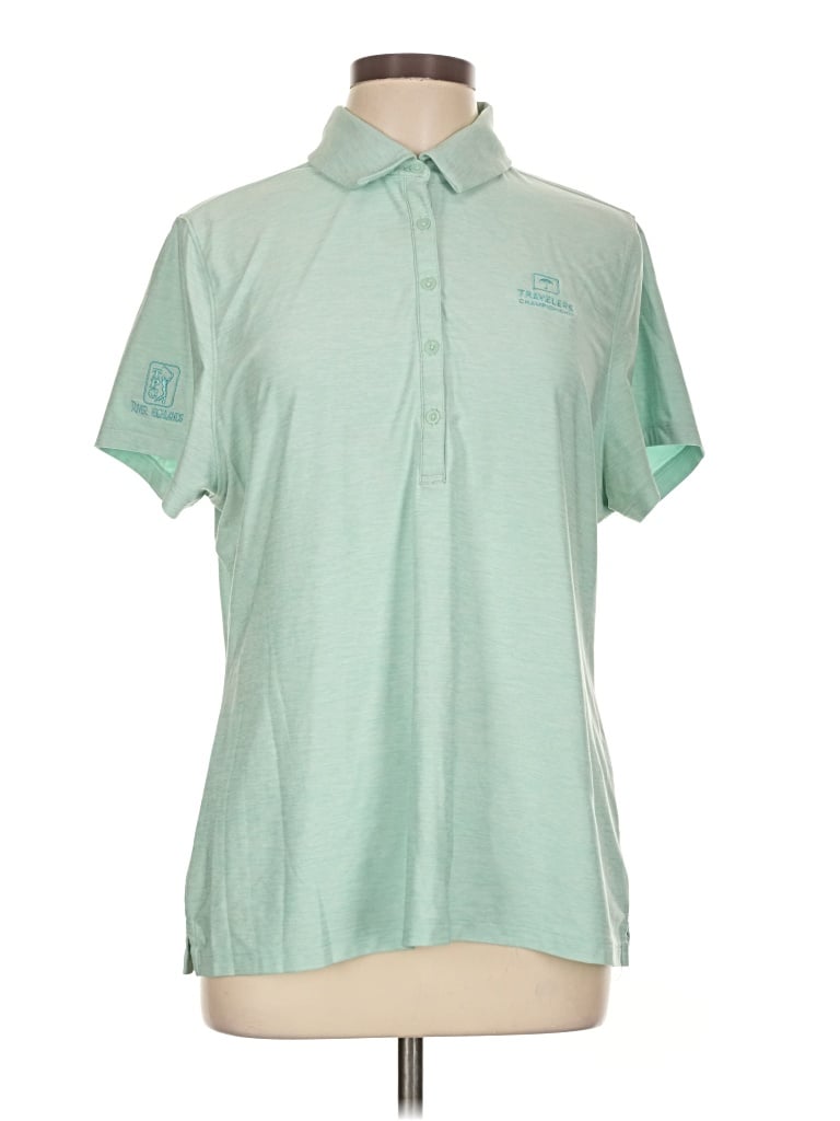 Pre-owned Under Armour Short Sleeve Polo Shirt In Green