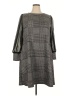 PIPHANY Plaid Gray Casual Dress Size 2X - photo 1