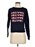 Rebecca Minkoff Graphic Blue Pullover Sweater Size S - photo 1