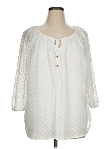 Roz & Ali 3/4 Sleeve Blouse (view 1)