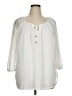 Roz & Ali 100% Polyester Ivory 3/4 Sleeve Blouse Size 1X - photo 1