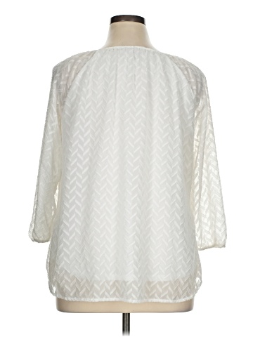 Roz & Ali 3/4 Sleeve Blouse (view 2)