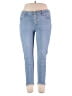Just USA 100% Cotton Solid Blue Jeans Size 33 waist - photo 1
