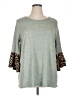 Reba Gray 3/4 Sleeve Top Size XL (estimated) - photo 1