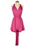 Shein 100% Polyester Solid Pink Romper Size 4 - photo 1