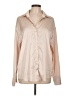 Cider Metallic Tan Long Sleeve Blouse Size L - photo 1