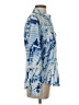 Calvin Klein Print Blue Long Sleeve Blouse Size S - photo 4