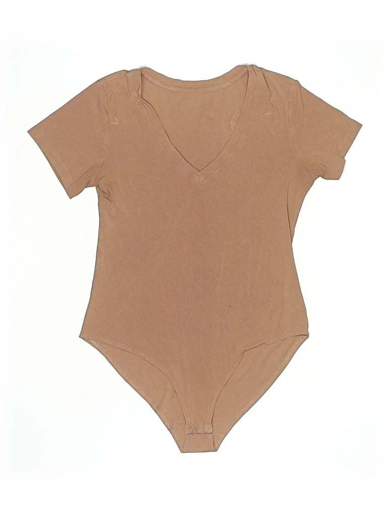 Pre-owned Unbranded Bodysuit In Tan
