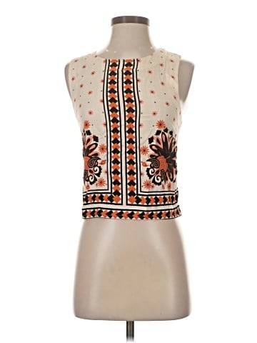 Rose + Olive Sleeveless Blouse (view 1)