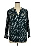 INC International Concepts Polka Dots Teal 3/4 Sleeve Blouse Size 1X - photo 1