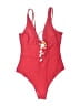 Cupshe Solid Red One Piece Swimsuit Size M - photo 1