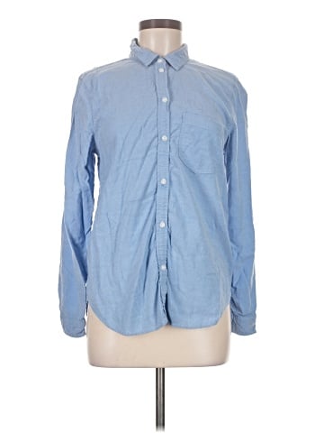 American Eagle Outfitters Long Sleeve Button-Down Shirt (view 1)