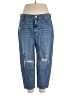 Gap 100% Cotton Hearts Blue Jeans Size 18r - photo 1