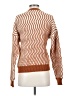 The Korner Chevron-herringbone Brown Pullover Sweater Size S - photo 2
