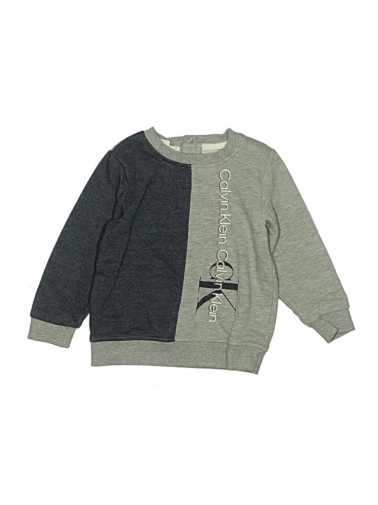 Pre-owned Calvin Klein Kids' Sweatshirt In Gray